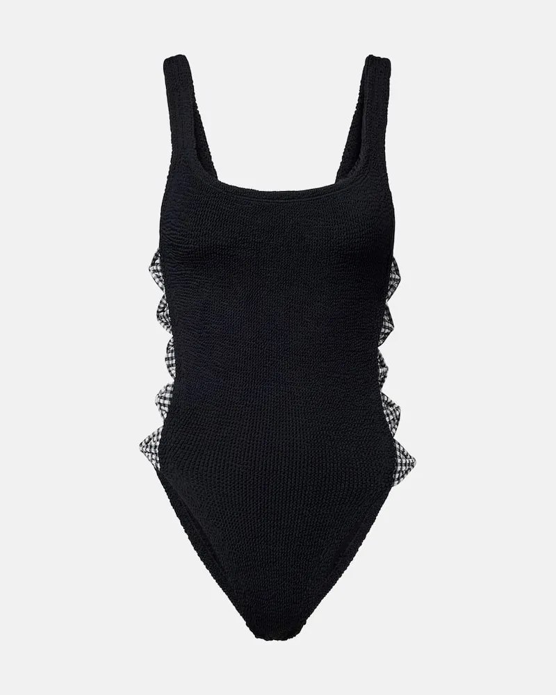Hunza G Costume intero con cut-out Nero