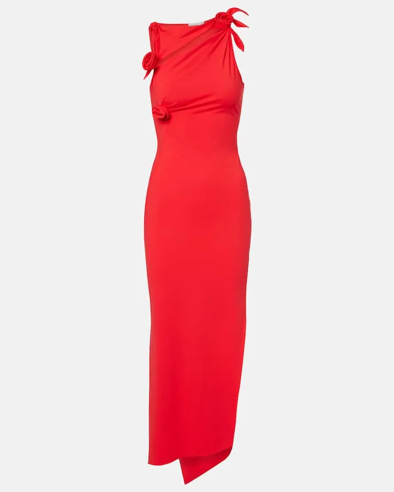COPERNI Abito lungo asimmetrico in jersey Rosso