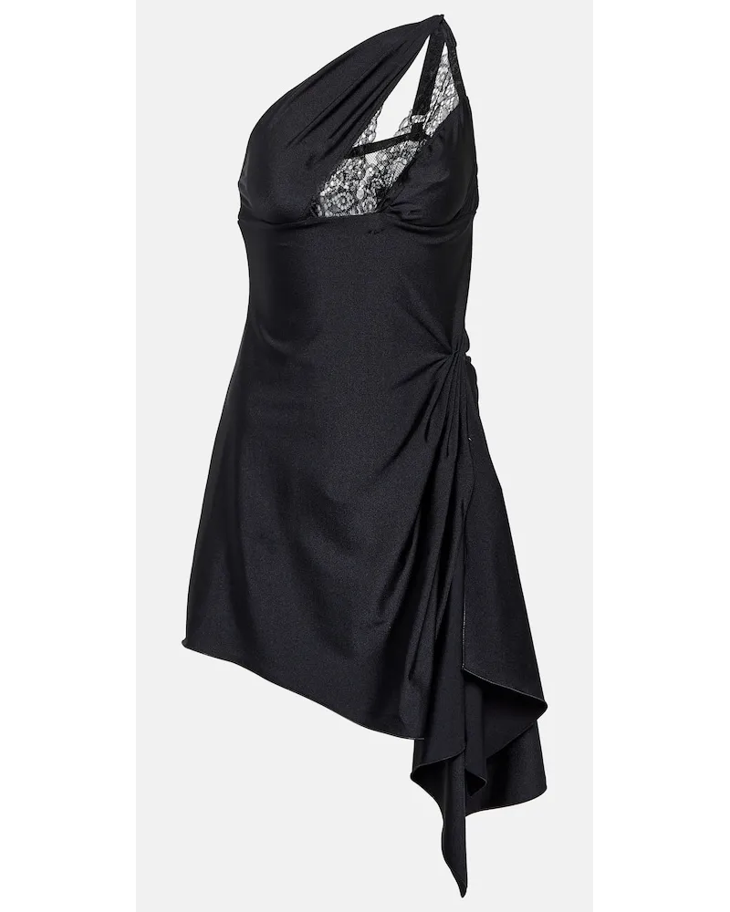 COPERNI Miniabito monospalla con cut-out Nero