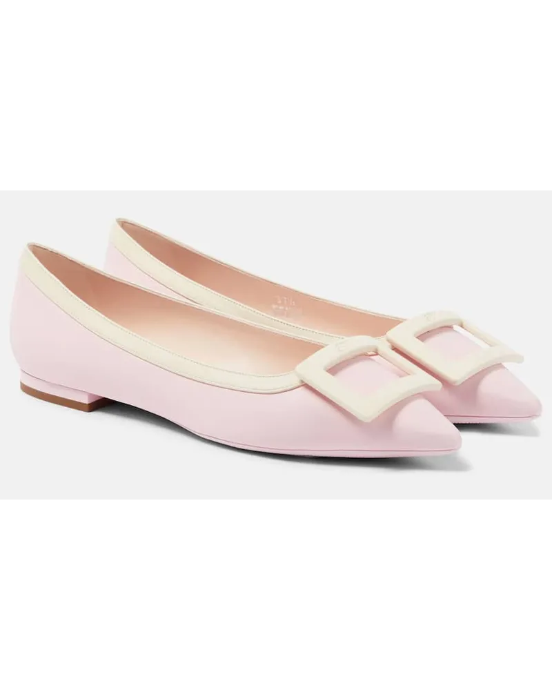 Roger Vivier Ballerine Gommettine Ball in vernice Multicolore