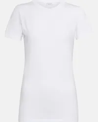 Brunello Cucinelli T-shirt in misto cotone Bianco