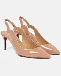 Christian Louboutin Pumps slingback in vernice Beige