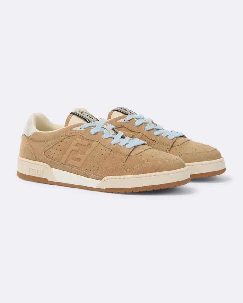 Fendi Sneakers Fendi Match in suede Beige