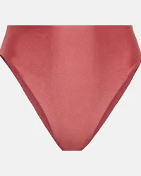 JADE SWIM Slip bikini Incline a vita alta Rosa