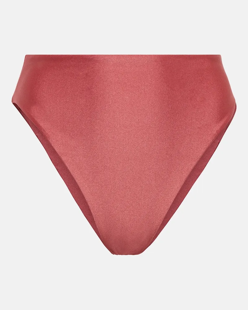 JADE SWIM Slip bikini Incline a vita alta Rosa