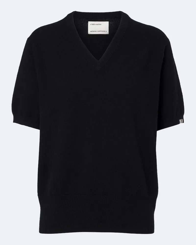 extreme cashmere Pullover N°490 Martina in misto cashmere Nero