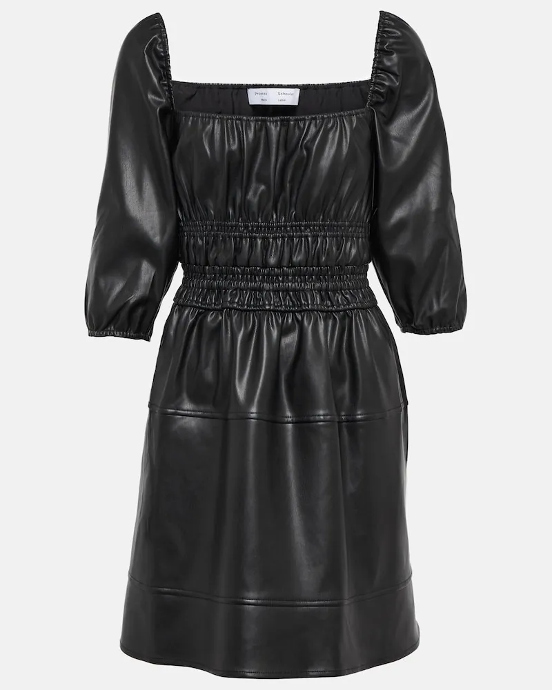 Proenza Schouler White Label - Miniabito in similpelle Nero