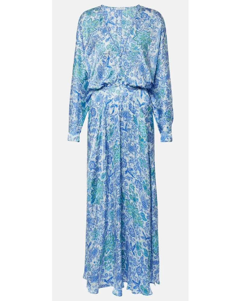 Poupette St Barth Abito midi con stampa Multicolore