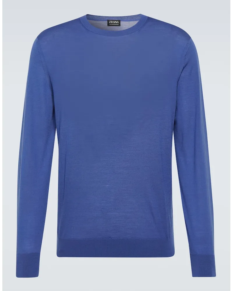 Ermenegildo Zegna Pullover in lana Blu