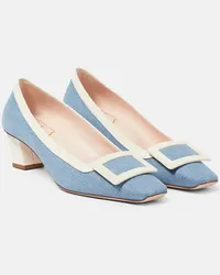 Roger Vivier Pumps Belle Vivier 45 in canvas Blu