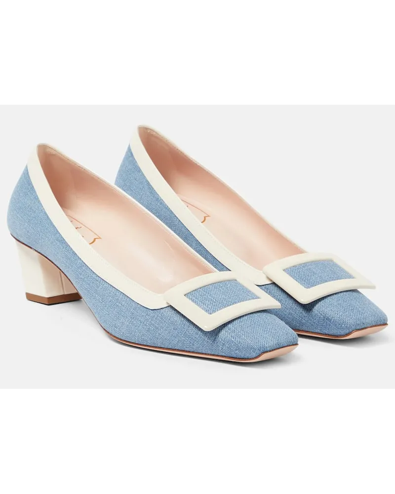 Roger Vivier Pumps Belle Vivier 45 in canvas Blu