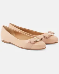 Ferragamo Ballerine Varina in vernice con fiocco Rosa