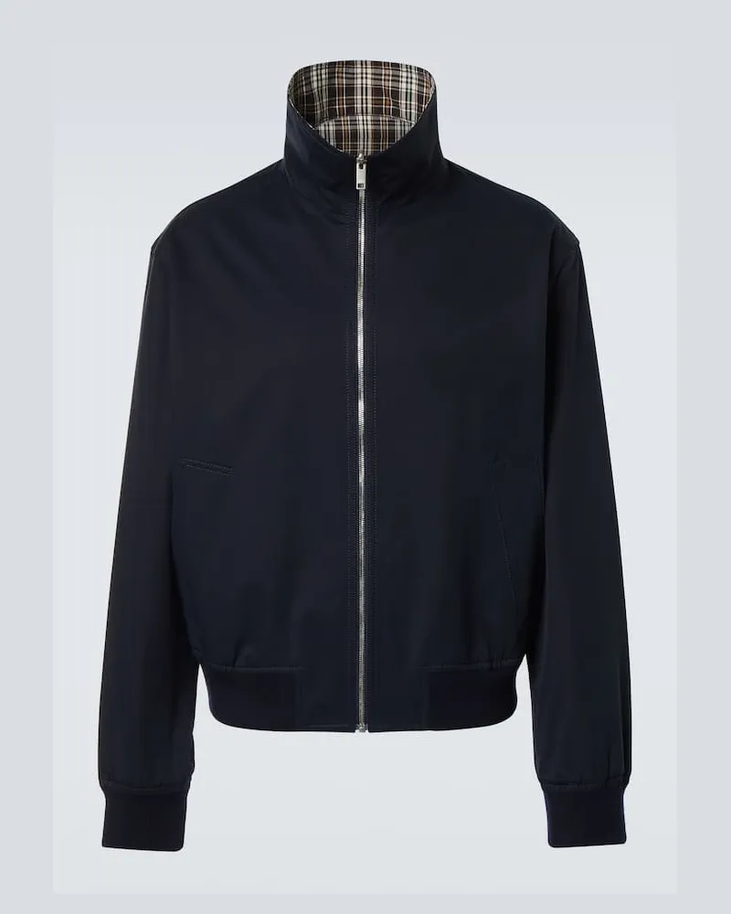 Bottega Veneta Giacca blouson reversibile in cotone Blu
