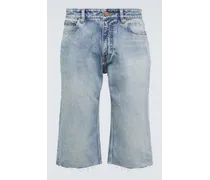 Balenciaga Shorts di jeans Blu
