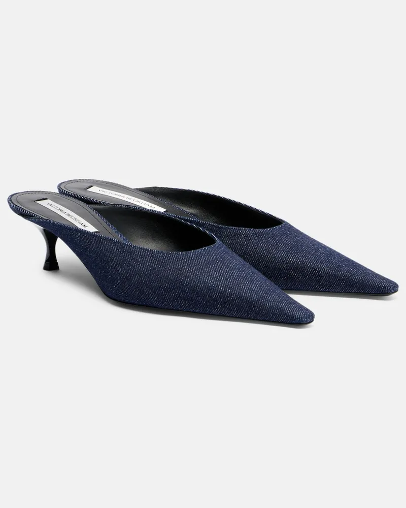 Victoria Beckham Mules Sloan in denim Blu