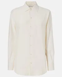 Loro Piana Camicia André in seta Bianco