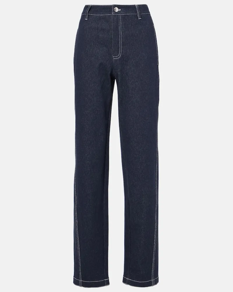 Max Mara Jeans regular Zibello a vita alta Blu