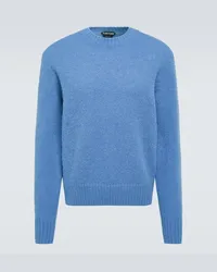 Tom Ford Pullover in misto alpaca Blu