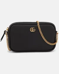 Gucci Borsa a tracolla GG Marmont Mini in pelle Nero