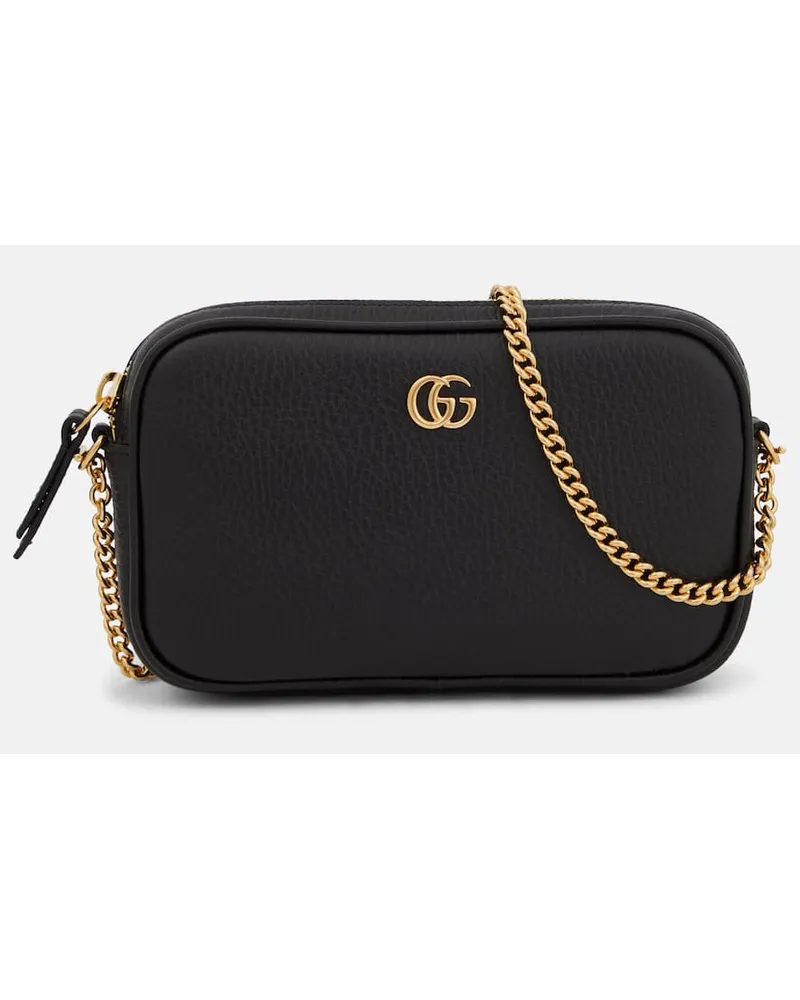 Gucci Borsa a tracolla GG Marmont Mini in pelle Nero