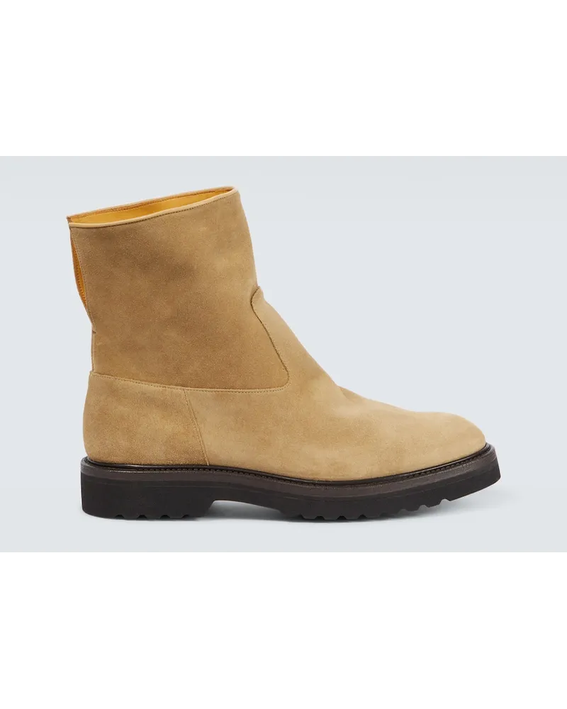 AURALEE Stivaletti in suede Beige