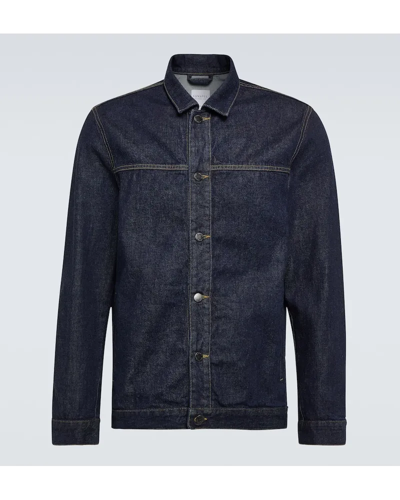 Sunspel Giacca di jeans Blu