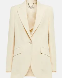 Stella McCartney Blazer in misto lino Bianco