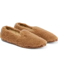 Max Mara Slippers in cammello Marrone