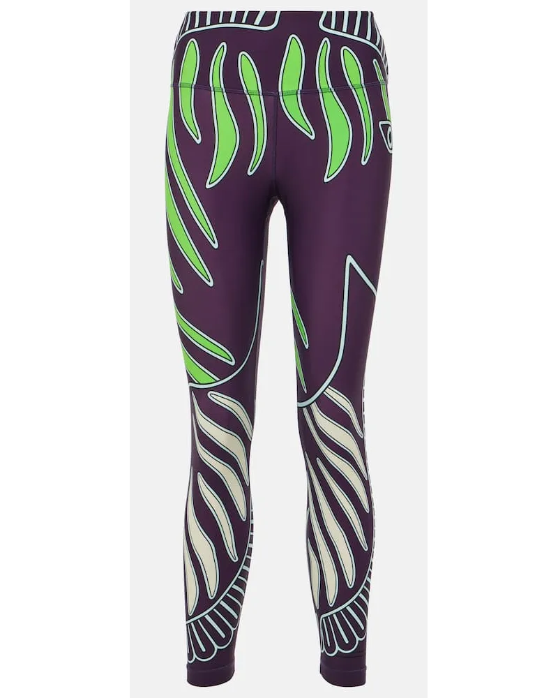 Tory Sport Leggings Weightless 7/8 con stampa Multicolore