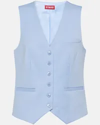 STAUD Gilet Brett in misto cotone Blu