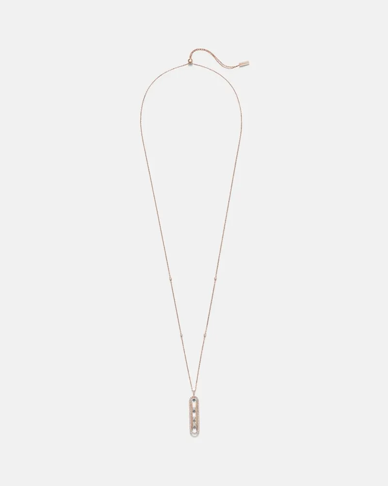 Messika Collana Move 10th in oro rosa 18kt con diamanti Oro
