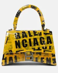 Balenciaga Borsa Hourglass Small in pelle Giallo