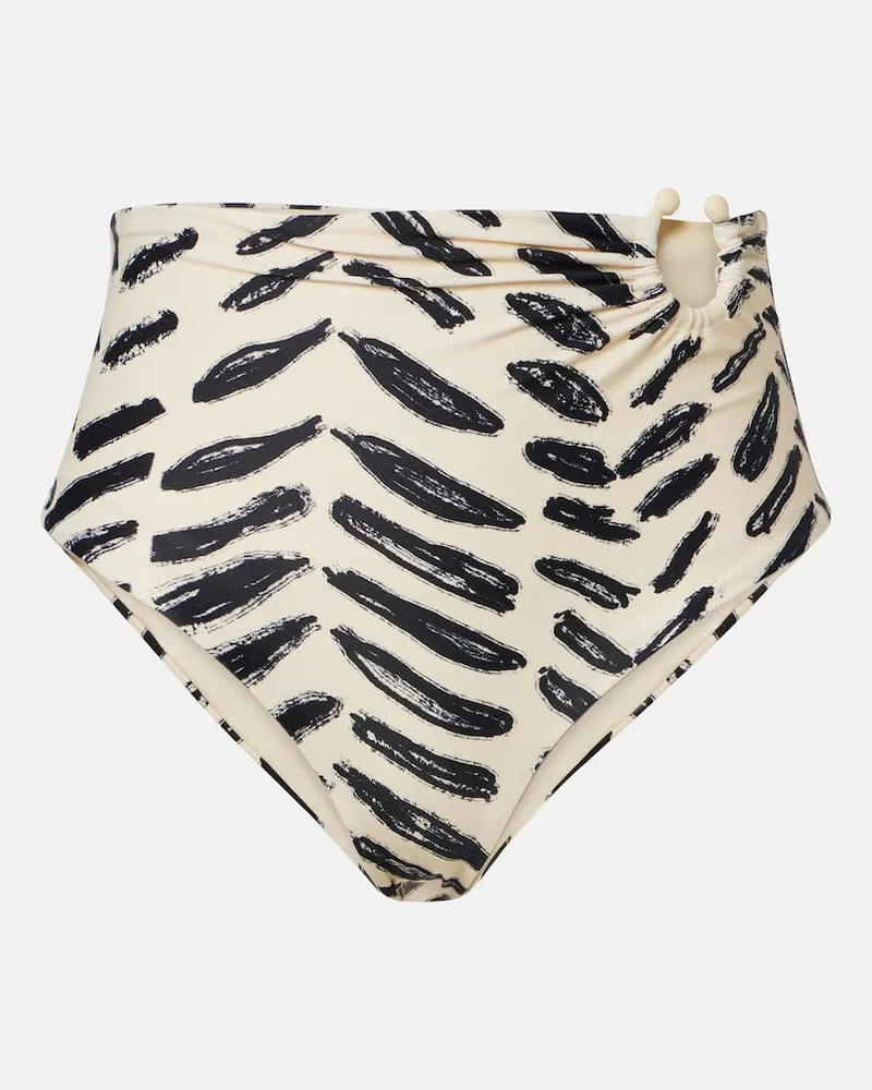 Johanna Ortiz Slip bikini con stampa Bianco