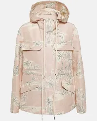 Moncler Giacca militare in misto cotone Rosa