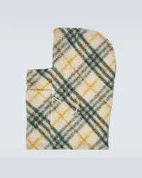 Burberry Passamontagna in misto lana Burberry Check Multicolore