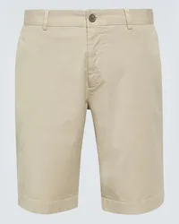 Sunspel Shorts in twill di misto cotone Beige