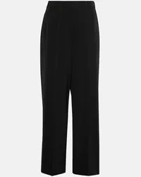 Stella McCartney Pantaloni regular in misto lana Nero