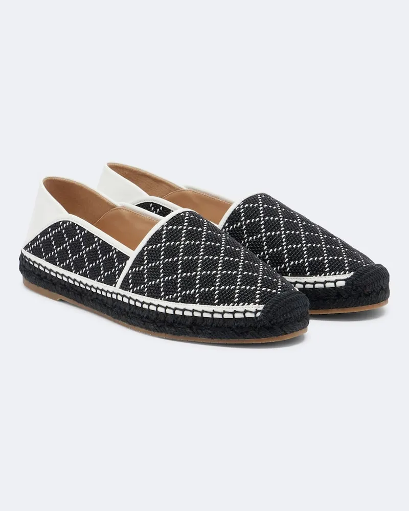 Manolo Blahnik Espadrillas Espadra effetto rafia Nero
