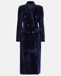 BLANCHA Cappotto in shearling Blu