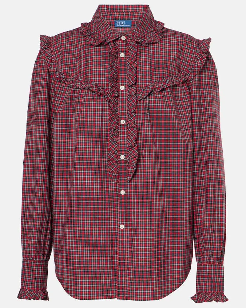 Ralph Lauren Camicia in cotone a quadri Rosso