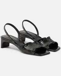 Totême Sandali The Gathered Scoop-Heel in pelle Nero