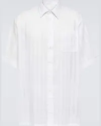 Givenchy Camicia bowling in voile di cotone Bianco