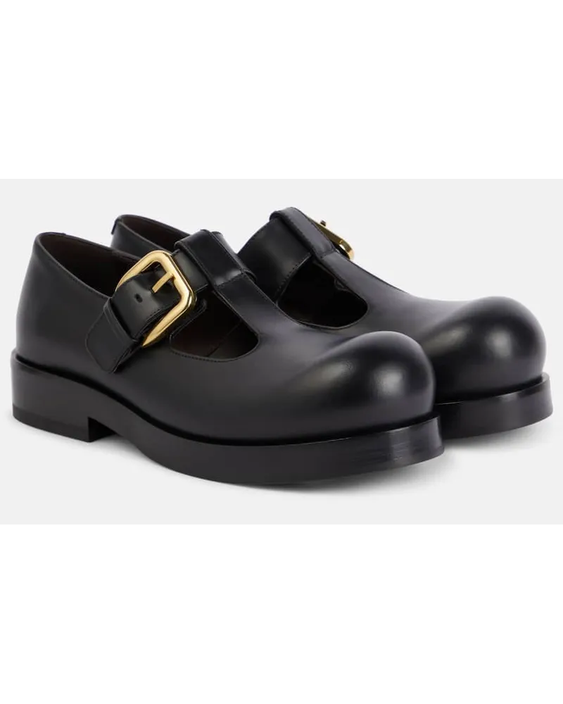 Bottega Veneta Ballerine Mary Jane Helium in pelle Nero