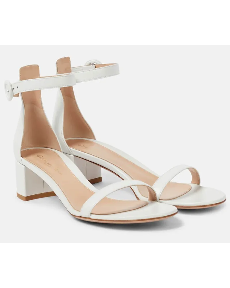 Gianvito Rossi Sandali Gaeta 45 in pelle Bianco