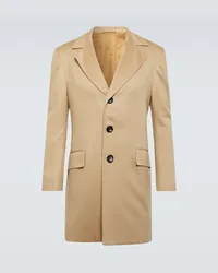 Kiton Cappotto monopetto in cashmere Beige