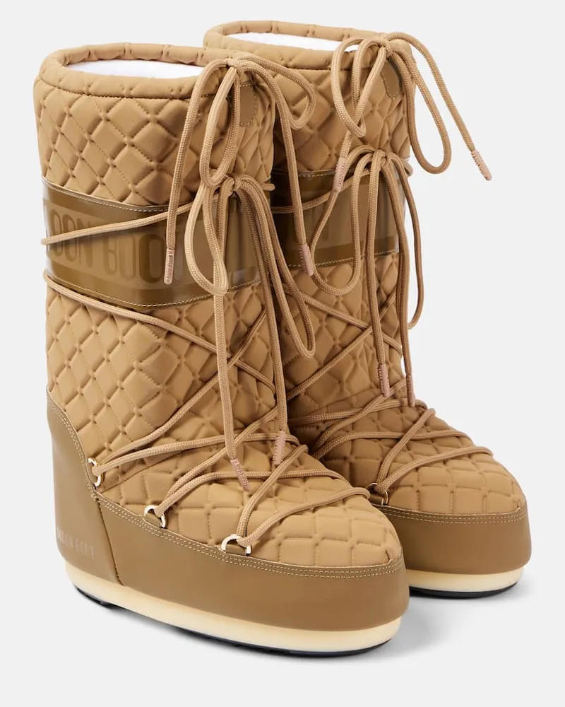 Moon Boot Stivali da neve Icon Quilt Marrone
