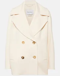 Max Mara Blazer Edgard in lana e cashmere Bianco