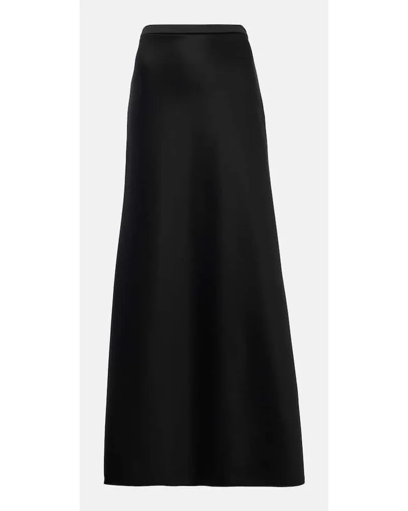Max Mara Gonna lunga Clavier in jersey Nero