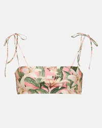 AGUA BENDITA Top bikini Primavera con stampa Rosa