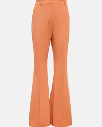 Joseph Pantaloni flared Aveline in gabardine Marrone